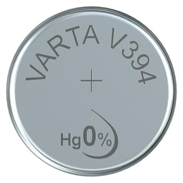 Varta -V394, Einwegbatterie, Siler-Oxid (S), 1,55 V, 58 mAh, Silber, 3,6 mm