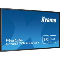 Iiyama LH5070UHB-B1, Digital Signage Flachbildschirm, 125,7 cm (49.5"), VA, 3840 x 2160 Pixel, 24/7