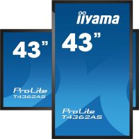 Iiyama T4362AS-B1, Interaktiver Flachbildschirm, 108 cm...