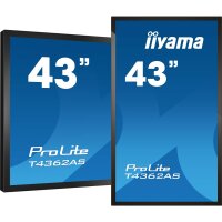 Iiyama T4362AS-B1, Interaktiver Flachbildschirm, 108 cm (42.5"), IPS, 3840 x 2160 Pixel, 24/7