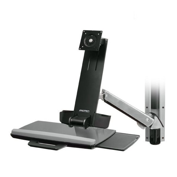 Ergotron StyleView Sit-Stand Combo System, 13,2 kg, 61 cm (24"), 75 x 75 mm, 100 x 100 mm, Aluminium