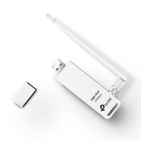 TP-LINK 150Mbit/s-High-Gain-WLAN-USB-Adapter, Kabellos, USB, WLAN, Wi-Fi 4 (802.11n), 150 Mbit/s, Schwarz, Weiß