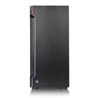 Thermaltake H200 TG RGB, Midi Tower, PC, Schwarz, ATX, micro ATX, Mini-ITX, SPCC, 18 cm