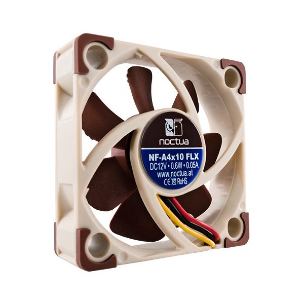 Noctua NF-A4x10 FLX, Ventilator, 4 cm, 3700 RPM, 4500 RPM, 17,9 dB, 8,2 m³/h