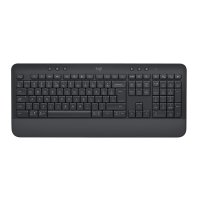 Logitech Signature K650, Volle Größe (100%), Kabellos, Bluetooth, Membran Key Switch, QWERTY, Graphit