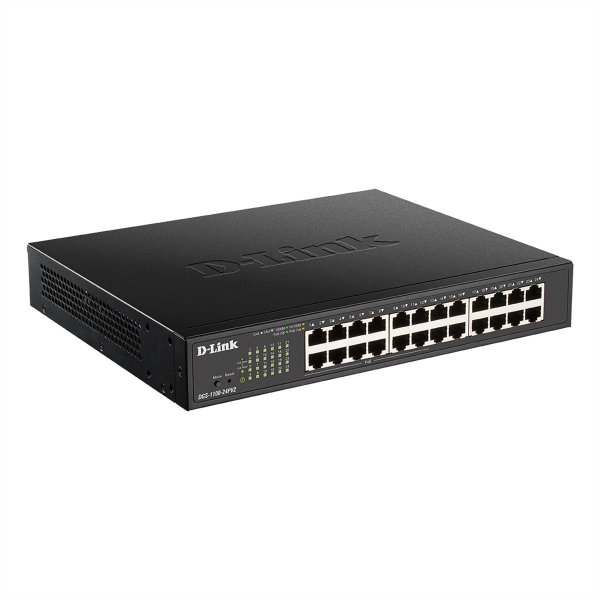 D-Link DGS-1100-24PV2, Managed, L2, Gigabit Ethernet (10/100/1000), Vollduplex, Power over Ethernet (PoE), Rack-Einbau