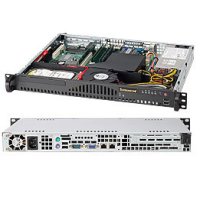 Supermicro SC512-203B, Rack, Server, Schwarz, ATX, 1U,...