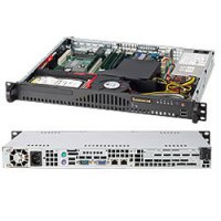 Supermicro SC512-203B, Rack, Server, Schwarz, ATX, 1U,...