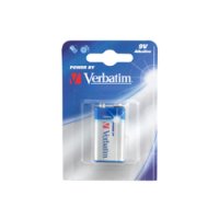 Verbatim 9V-Alkalibatterien, Einwegbatterie, Alkali, 9 V, 1 Stück(e), Mehrfarbig, 46 g