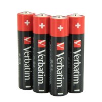 Verbatim AAA-Alkalibatterien, Einwegbatterie, Alkali, 1,5 V, 4 Stück(e), Mehrfarbig, 11 g