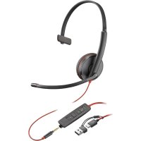 HP POLY Blackwire 3215 Monoaurales USB-C-Headset +...