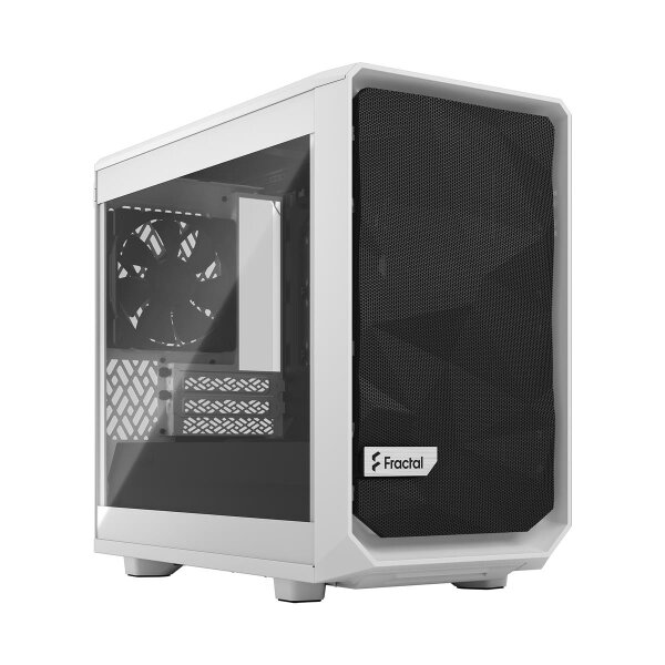 Fractal Design Meshify 2 Nano, PC, Weiß, Mini-DTX, Mini-ITX, Stahl, Gehärtetes Glas, 16,7 cm, 33,1 cm