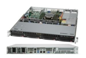 Supermicro Server Geh 1U/2x400W/4x3.5" 813MF2TQC4-R407CB - Gehäuse - ATX