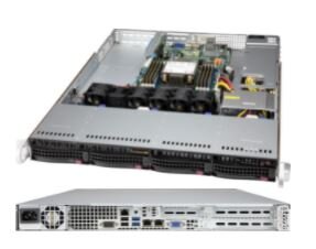 Supermicro Server Geh 1U/1x600W/4x3.5" 815TQC4-605WB2 - Gehäuse - Serial ATA