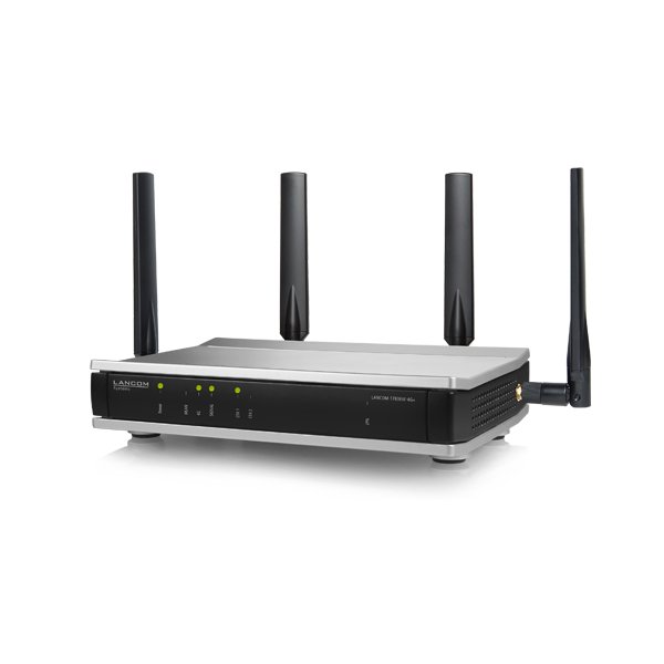 Lancom 1780EW-4G+, Wi-Fi 5 (802.11ac), Dual-Band (2,4 GHz/5 GHz), Ethernet/LAN, 4G, Schwarz, Grau, Tabletop-Router