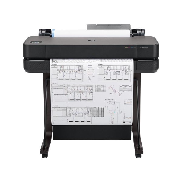 HP Designjet T630 24-Zoll-Drucker, Thermal Inkjet, 2400 x 1200 DPI, CALS G4, HP-GL/2, HP-RTL, JPEG, URF, Schwarz, Cyan, Magenta, Gelb, 610 x 1897 mm, Bondpapier, beschichtetes Papier, Schweres Papier, Recyclingpapier