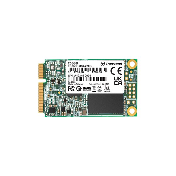 Transcend 220S, 256 GB, mSATA, 560 MB/s, 6 Gbit/s