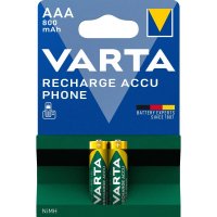 Varta -T398B, Wiederaufladbarer Akku, AAA, Nickel-Metallhydrid (NiMH), 1,2 V, 2 Stück(e), 800 mAh