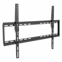 Manhattan Ultraflache TV-Wandhalterung, Für Bildschirme von 37" bis 70" und bis zu 35 kg, 0 bis 8Â° neigbar, extraflache Bauform, schwarz, 35 kg, 94 cm (37"), 177,8 cm (70"), 200 x 200 mm, 600 x 400 mm, Schwarz