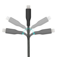 TerraTec CHARGE CL2, 2 m, USB C, Lightning, Männlich, Männlich, Schwarz