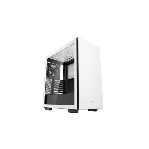 Deepcool CH510, Midi Tower, PC, Weiß, ATX, EATX, micro ATX, Mini-ATX, ABS, SPCC, Gehärtetes Glas, 17,5 cm