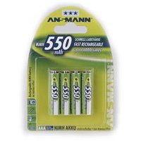 Ansmann Blister 4 X Accu, AAA, 550 mAh, AAA / HR03,...