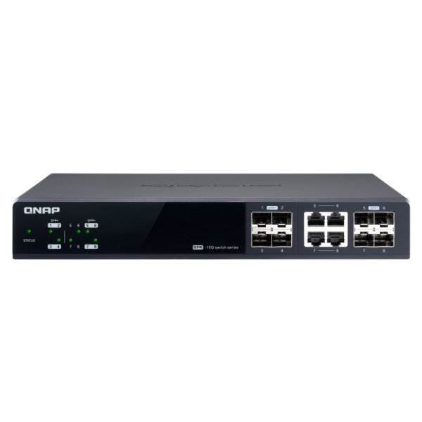 QNAP QSW-M804-4C, Managed, 10G Ethernet (100/1000/10000), Vollduplex, Rack-Einbau