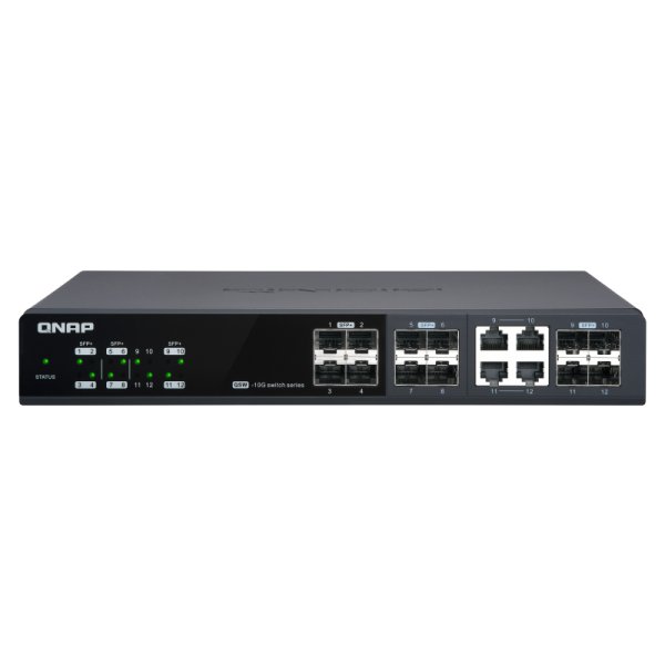 QNAP QSW-M1204-4C, Managed, 10G Ethernet (100/1000/10000), Vollduplex, Rack-Einbau