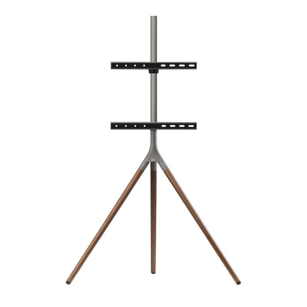 One for All Tripod WM 7471, 165,1 cm (65"), 200 x 100 mm, 400 x 400 mm, 0 - 360°, 360°, Walnuss, Grau