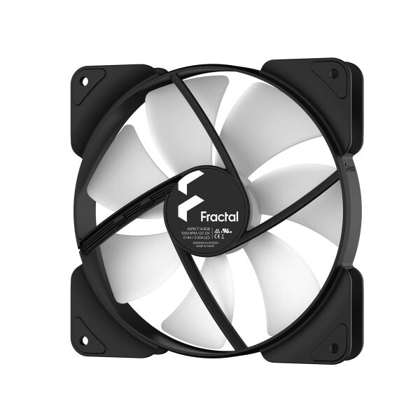 Fractal Design Aspect 14 RGB, Ventilator, 14 cm, 1000 RPM, 19,5 dB, 41 cfm, 69,7 m³/h