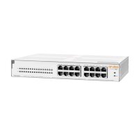 HPE Instant On 1430 16G Class4 PoE 124W, Unmanaged, L2, Gigabit Ethernet (10/100/1000), Power over Ethernet (PoE), Rack-Einbau, 1U