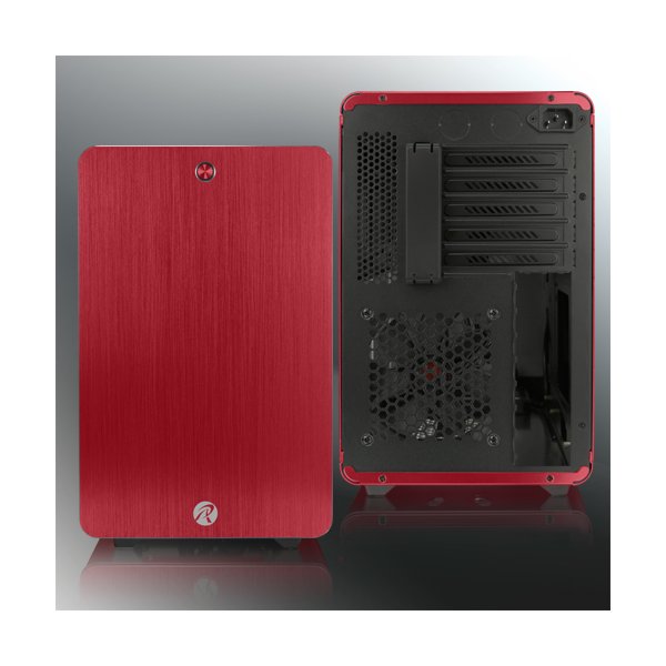 RAIJINTEK Styx, Micro Tower, PC, Rot, micro ATX, Mini-ITX, Aluminium, SPCC, 18 cm