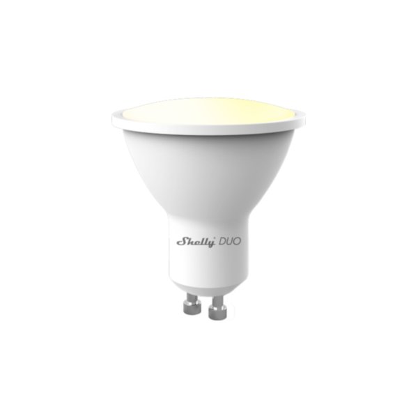 Shelly Duo, Intelligentes Leuchtmittel, WLAN, Weiß, LED, GU10, Kaltweiße, Warmweiß