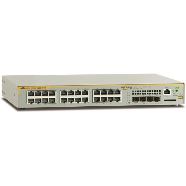 Allied Telesis AT-x230-28GT-50, Managed, L3, Gigabit Ethernet (10/100/1000), Vollduplex, Rack-Einbau, 1U