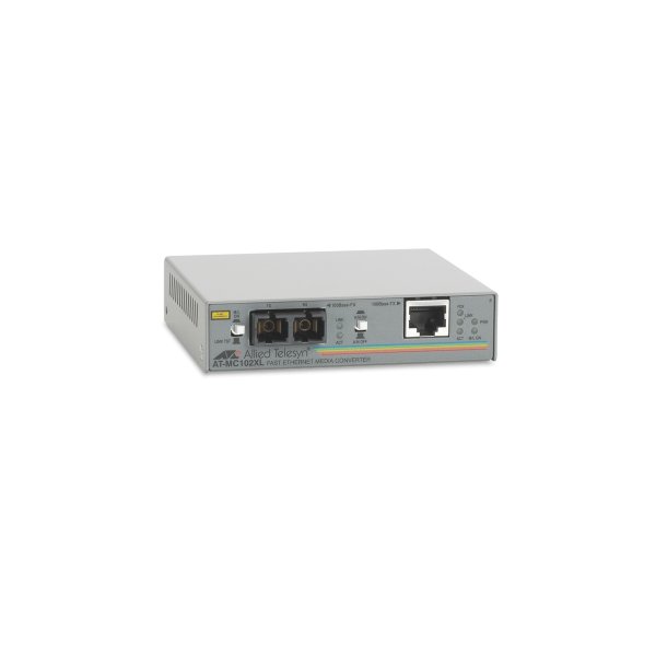 Allied Telesis 100TX to 100FX (SC) media converter, 100 Mbit/s, Kabelgebunden, 1310 nm, 6 W, 294 g, 0 - 40 °C