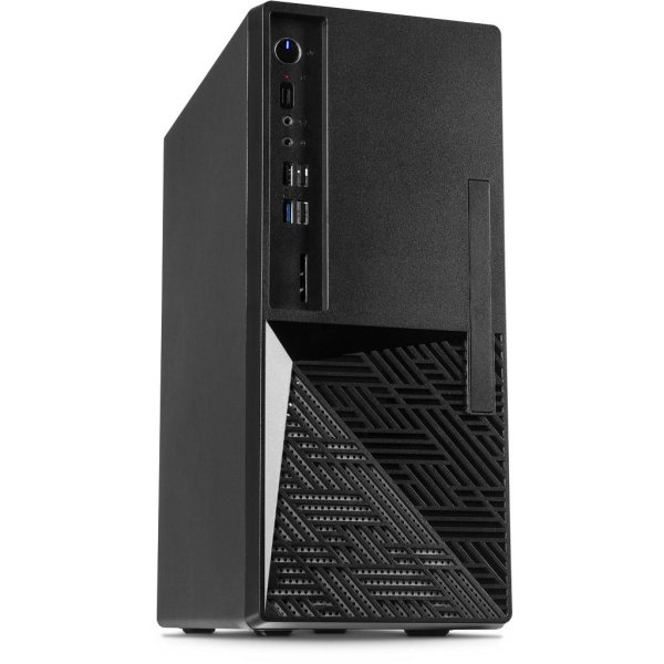 Inter-Tech S-703, Desktop, PC, Schwarz, micro ATX, Mini-ITX, Stahl, 11,5 cm