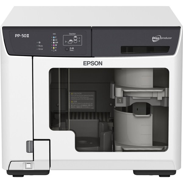 Epson Discproducer PP-50II, 11,6 cm, 70 - 119 mm, 4,5 cm, 18 - 50 mm, 40x, 12x