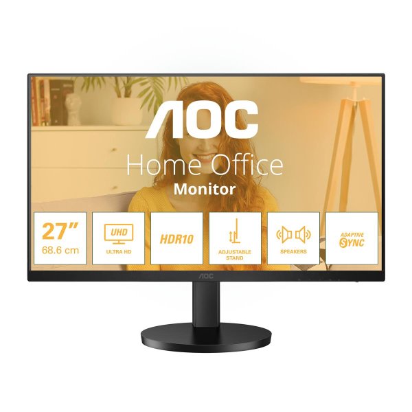 AOC U27B3AF, 68,6 cm (27"), 3840 x 2160 Pixel, 4K Ultra HD, LED, 4 ms, Schwarz