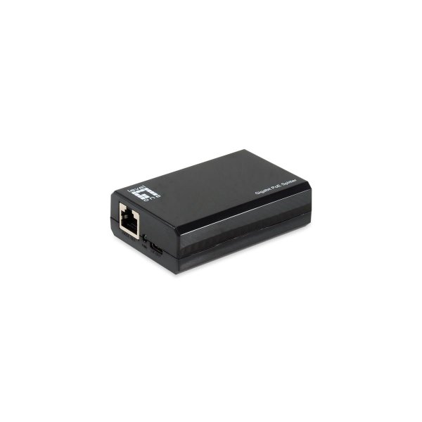 LevelOne Gigabit PoE bt zu USB-C PD 3.0 Splitter, IEEE 802.3af, IEEE 802.3at, IEEE 802.3bt, 10/100/1000Base-T(X), Schwarz, Aktivität, Link, Leistung, China, 5V, 12V, 24V