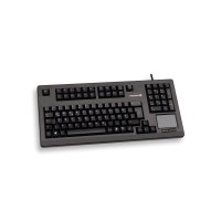 Cherry TouchBoard G80-11900 Kabelgebundene Tastatur mit Touchpad, Schwarz, USB (QWERTZ - DE), Volle Größe (100%), Kabelgebunden, USB, Mechanischer Switch, QWERTZ, Schwarz