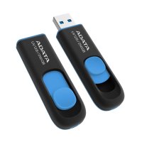 ADATA UV128, 256 GB, USB Typ-A, 3.2 Gen 1 (3.1 Gen 1), 100 MB/s, Ohne Deckel, Schwarz, Blau