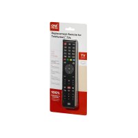 One for All TV Replacement Remotes URC 1918, TV, IR Wireless, Drucktasten, Schwarz