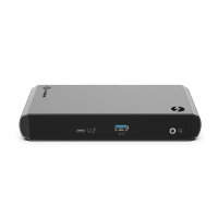 Alogic TB3DTRG2, Kabelgebunden, USB 3.2 Gen 2 (3.1 Gen 2) Type-C, 60 W, 3,5 mm, 10,100,1000 Mbit/s, Schwarz, Grau