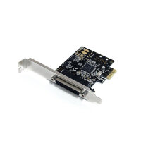 StarTech.com 2S1P PCI Express Schnittstellenkarte - PCIe Seriell / Parallel Karte mit Breakout Kabel, PCIe, Parallel, Seriell, Niedriges Profil, RS-232, Schwarz, Silber, CE, FCC, REACH