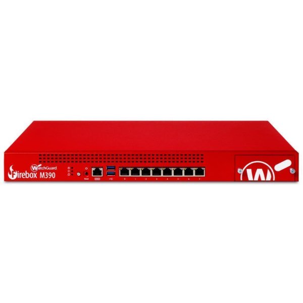 WatchGuard Firebox M390, 2,4 Gbit/s, 18 Gbit/s, 1800 Mbit/s, 5,2 Gbit/s, 1,32 Mbit/s, 3,1 Gbit/s