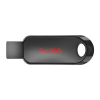 SanDisk Cruzer Snap, 128 GB, USB Typ-A, 2.0, Dia, 6,1 g, Schwarz