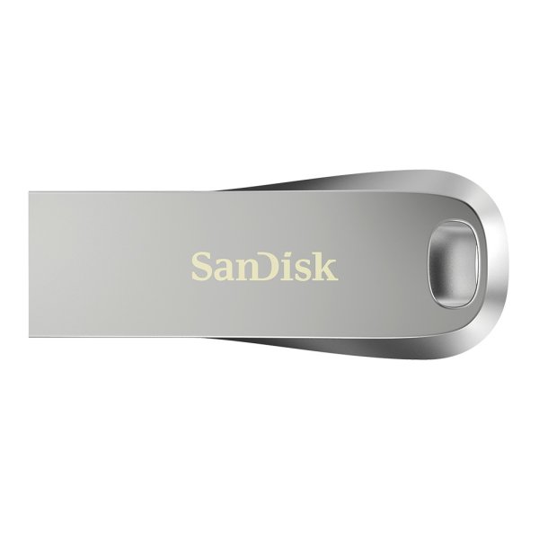 SanDisk Ultra Luxe, 256 GB, USB Typ-A, 3.2 Gen 1 (3.1 Gen 1), 150 MB/s, Ohne Deckel, Silber