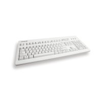 Cherry G80-3000 Schwarze SWITCH Kabelgebundene Tastatur, Hell Grau, USB/PS2 (QWERTZ - DE), Volle Größe (100%), Kabelgebunden, USB, QWERTZ, Grau