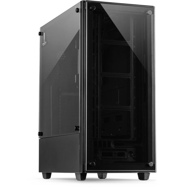 Inter-Tech C-303 Mirror, Full Tower, PC, Schwarz, ATX, ITX, micro ATX, Metall, Gehärtetes Glas, 15,5 cm