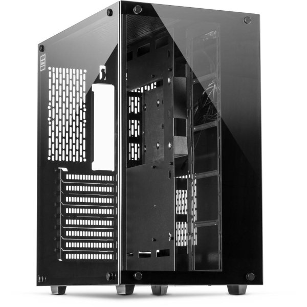 Inter-Tech C-701 Panorama, Full Tower, PC, Schwarz, ATX, ITX, micro ATX, Metall, Gehärtetes Glas, 13 cm